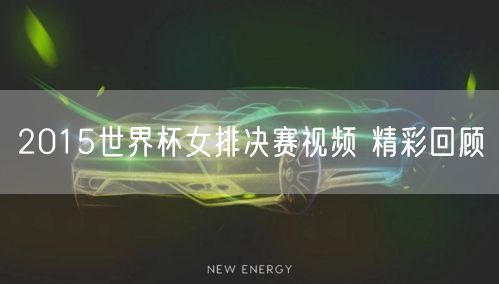 2015世界杯女排决赛视频 精彩回顾