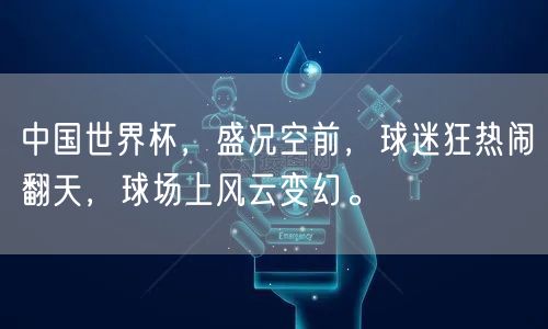 中国世界杯，盛况空前，球迷狂热闹翻天，球场上风云变幻。