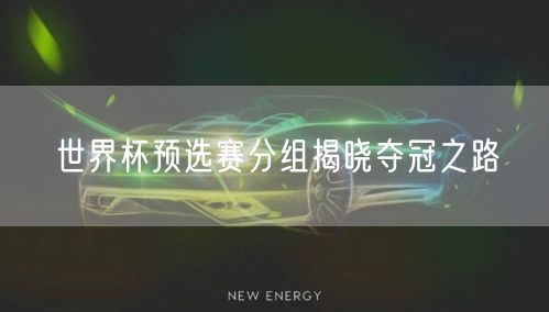 世界杯预选赛分组揭晓夺冠之路