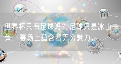 世界杯只有足球吗？足球只是冰山一角，赛场上蕴含着无穷魅力。