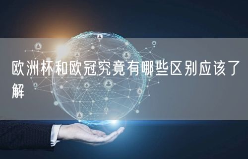 欧洲杯和欧冠究竟有哪些区别应该了解