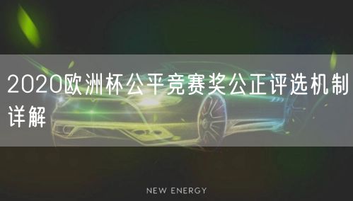 2020欧洲杯公平竞赛奖公正评选机制详解
