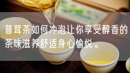普茸茶如何冲泡让你享受醇香的茶味滋养舒适身心愉悦。