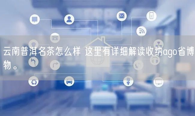 云南普洱名茶怎么样 这里有详细解读收纳ago省博物。