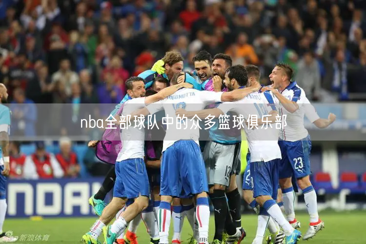 nba全部球队中的众多篮球俱乐部