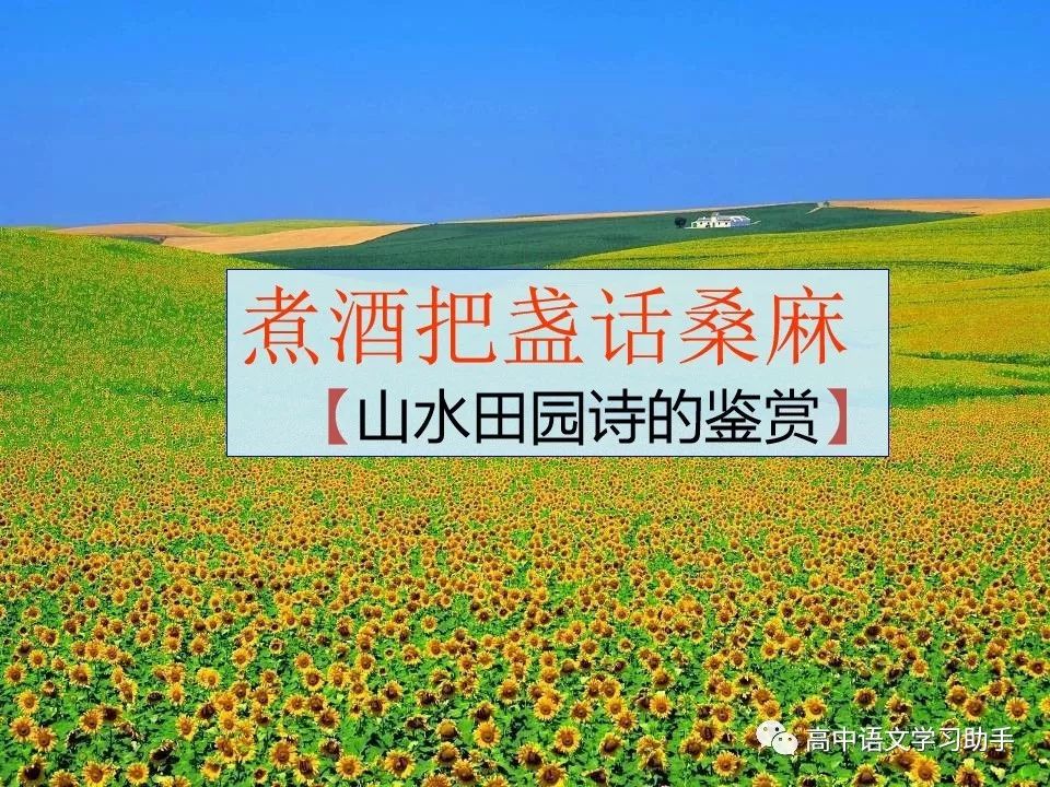 山水田园诗的情感-田园山水情感诗句大全