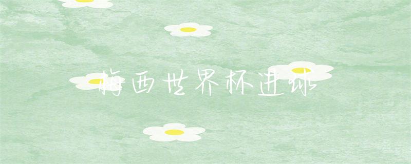 梅西 世界杯 进球-梅西世界杯进球